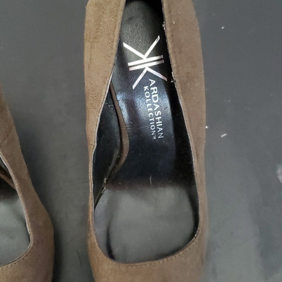 Kardashian kollections brown Platform heels - Picture 4 of 6
